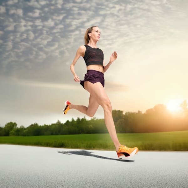 Chaussures de course à pied Deviate NITRO™ Elite 3 Femme, Sun Stream-Sunset Glow, extralarge